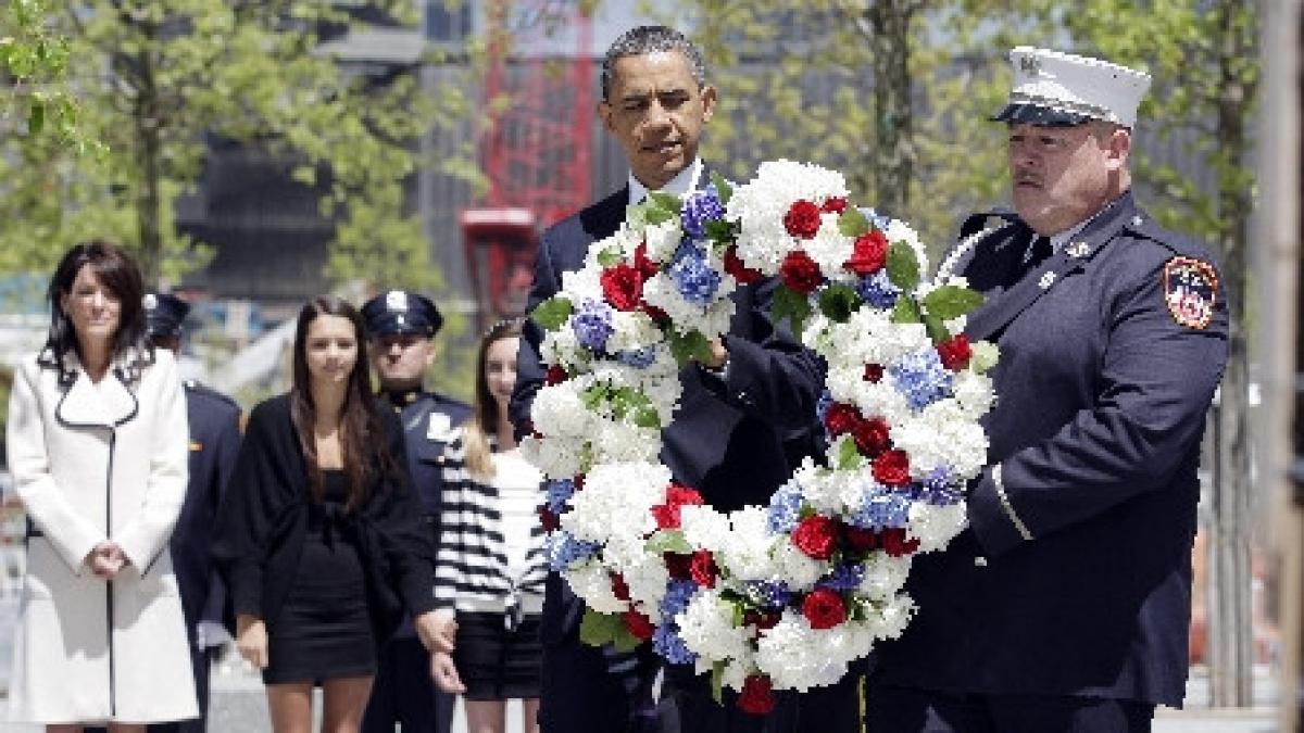 obama a marcat la ground zero uciderea lui bin laden vezi aici imagini de la eveniment