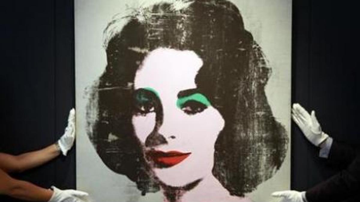 portret al lui elizabeth taylor realizat de andy warhol vandut cu 26 9 milioane de dolari