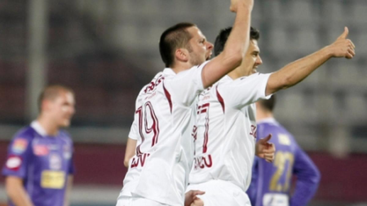 rapid invinge universitatea cluj scor 2 1 si intra in europa league dupa trei ani