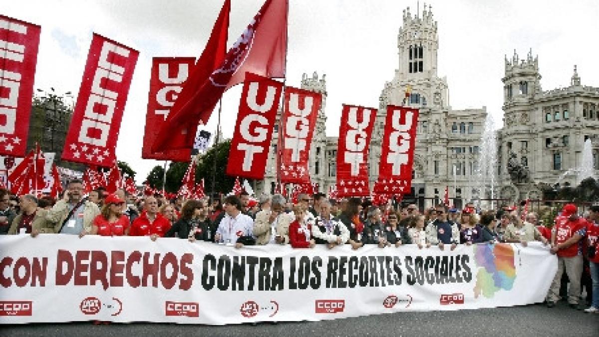 proteste fata de masurile de austeritate in peste 50 de orase din spania