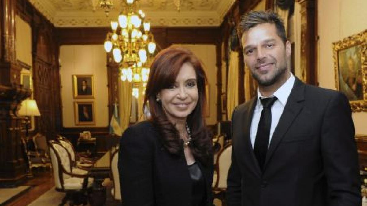 ricky martin a avut o intalnire cu presedintele argentinei