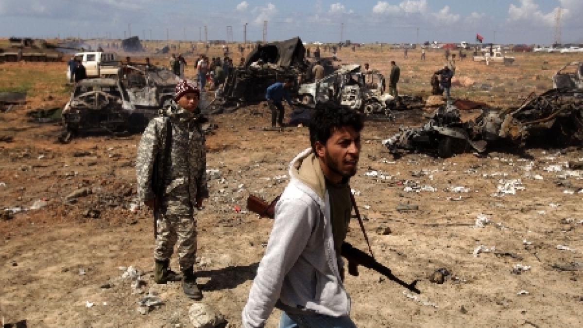 nato a bombardat un convoi al rebelilor libieni din greseala