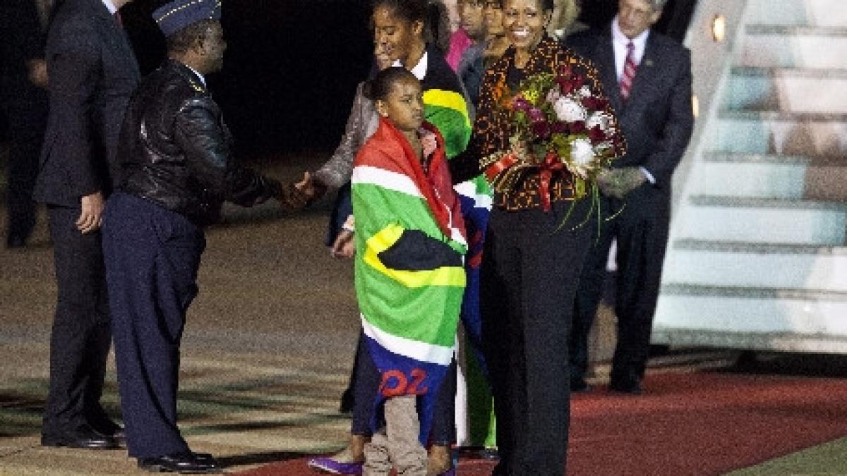 michelle obama a inceput o vizita oficiala in africa de sud