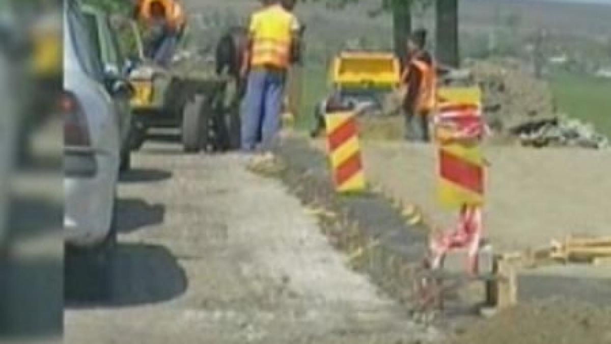 drumul dintre iasi si botosani asfaltat cu caruta