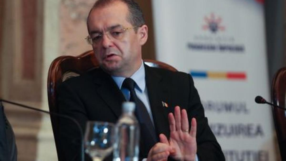 boc acuza opozitia de sfidare pentru ca se opune proiectului de modificare a constitutiei