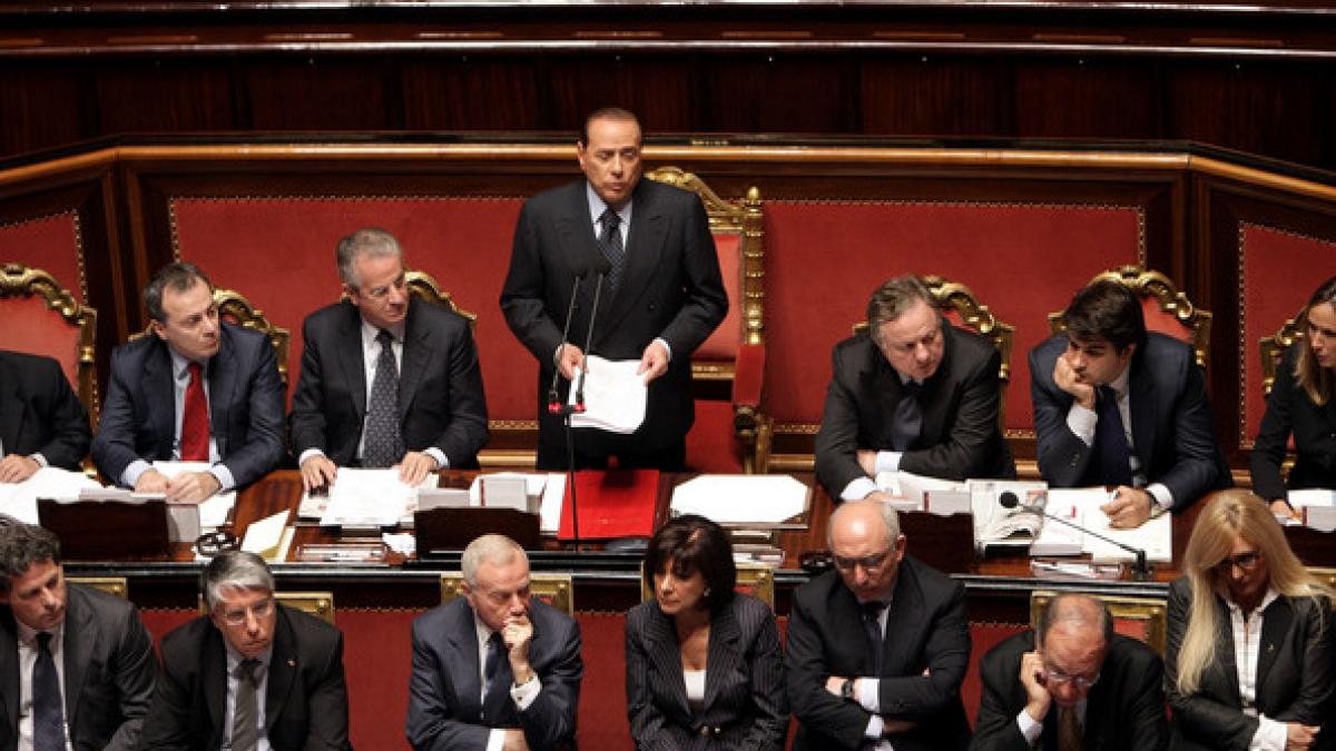 senatul italian a votat pentru adoptarea unui plan de austeritate