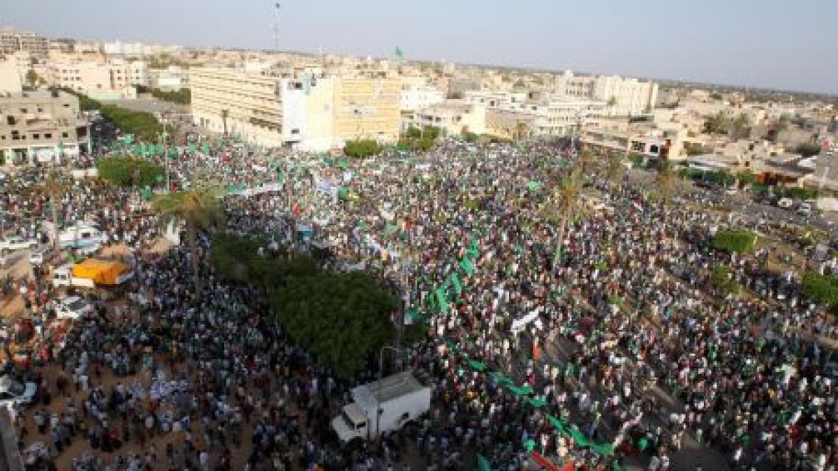 gaddafi cinci milioane de libieni inarmati vor merge si vor elibera orasele ocupate de rebeli