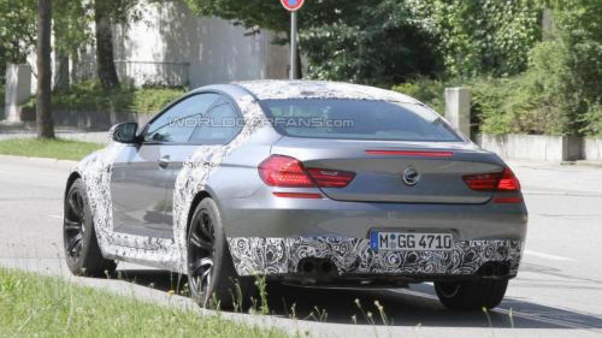 bmw m6 2012 surprins in imagini spion