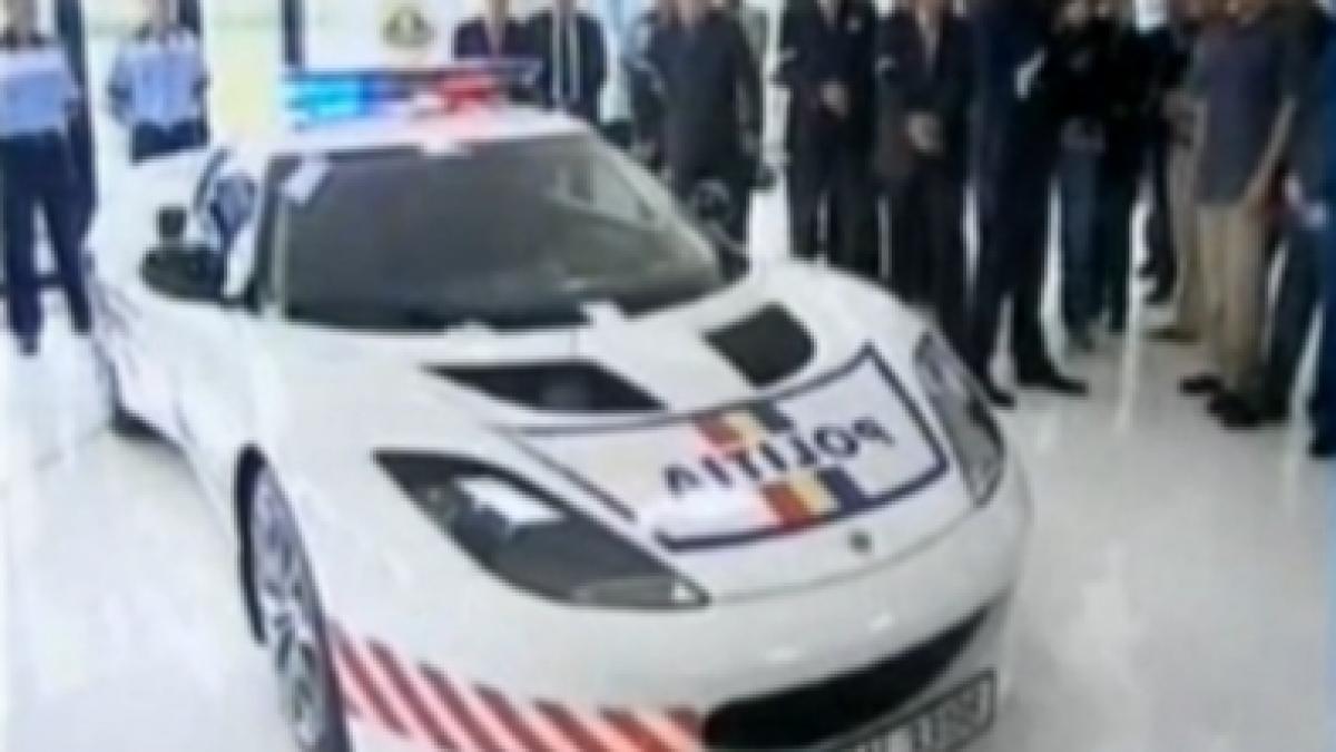 un bolid de 350 de cai putere a intrat gratuit in dotarea politiei romane