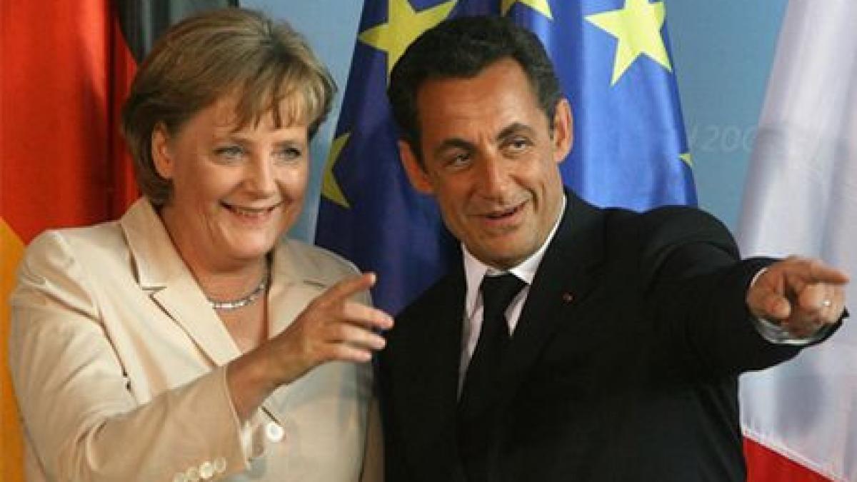 liderii frantei si germaniei vor un guvern economic comun pentru zona euro in toate statele zonei