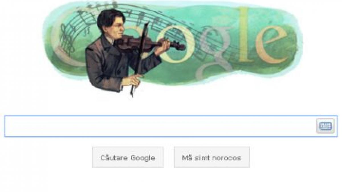 google ii dedica un doodle lui george enescu la 130 de ani de la nasterea compozitorului