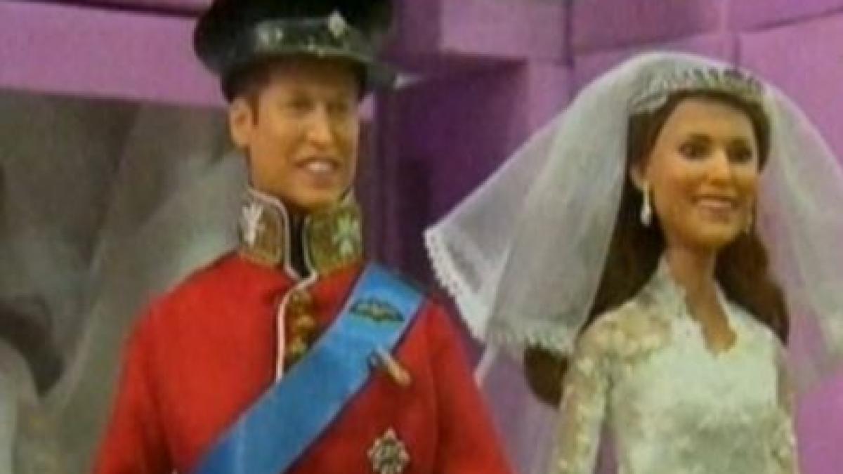 papusile printul william si printesa catherine fac furori in marea britanie