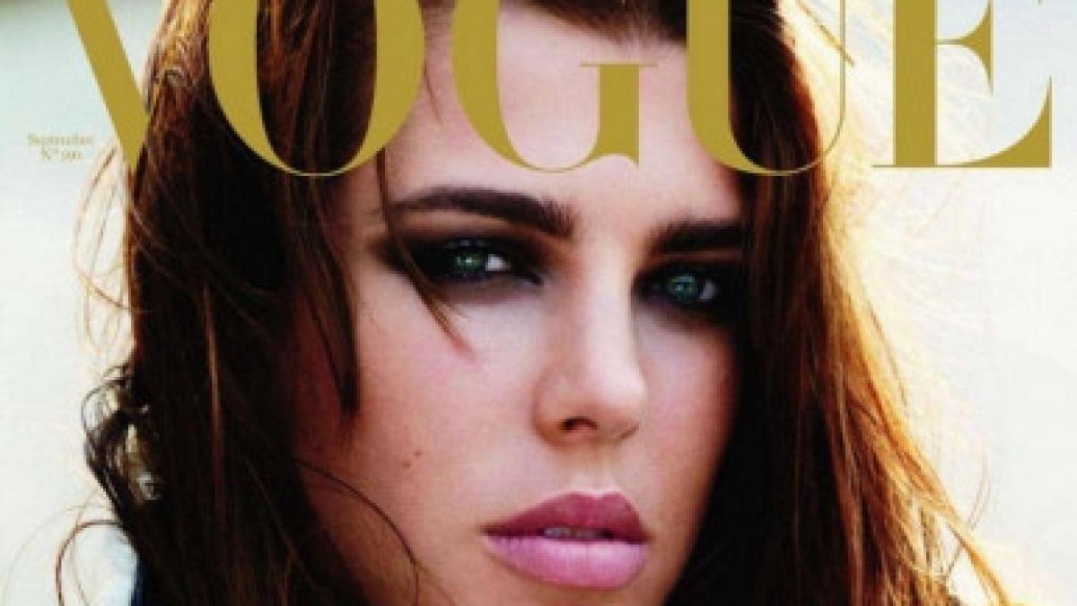 charlotte casiraghi fiica printesei caroline de monaco pe coperta revistei vogue france