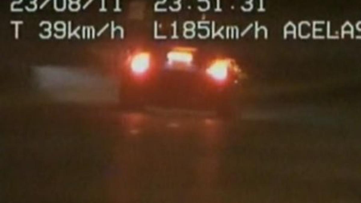 sofer de 24 ani prins de radar cu 185 km h in bucuresti