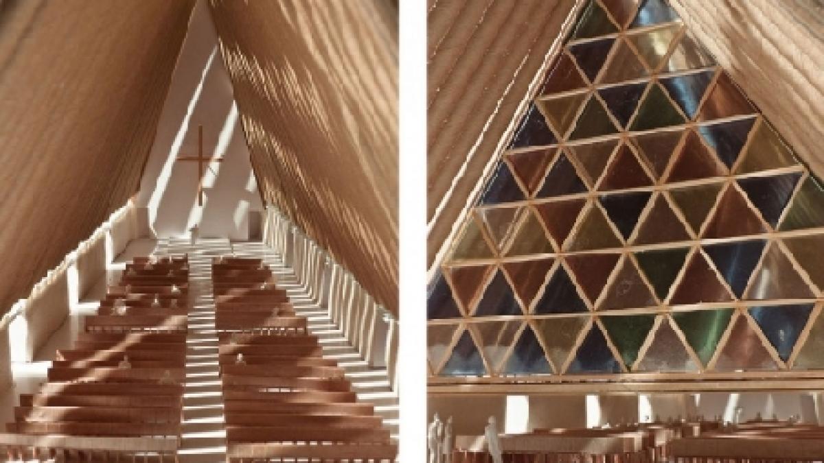 catedrala ecologica din carton in noua zeelanda vezi cum arata edificiul