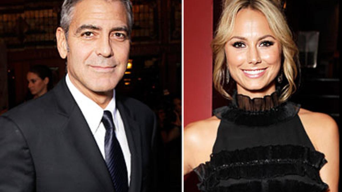 george clooney si noua sa iubita stacy kiebler pentru prima data impreuna in public