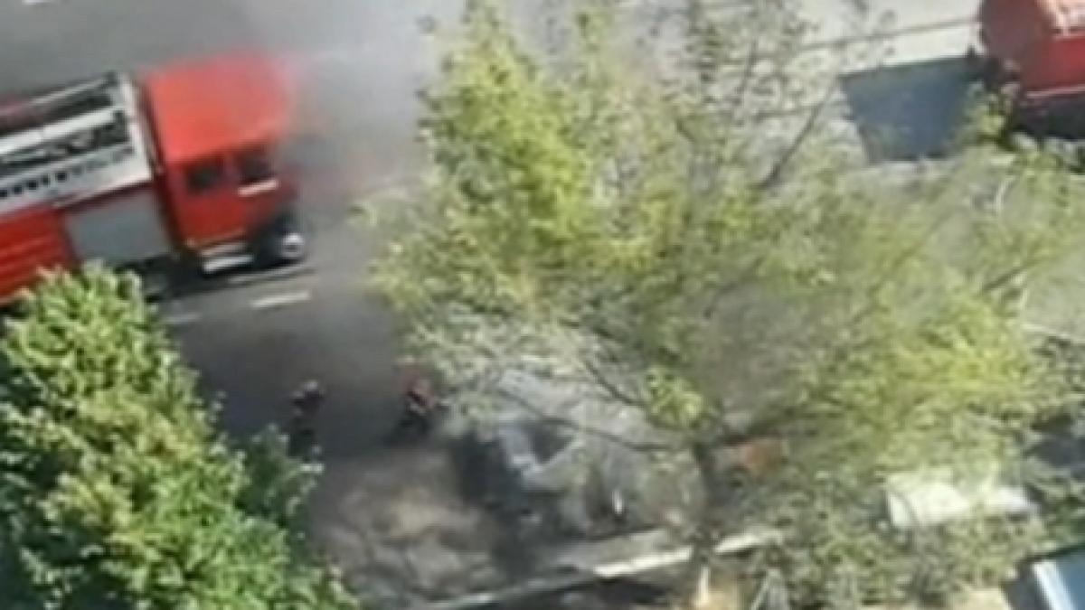 un taxi s a facut scrum langa gara basarab din bucuresti