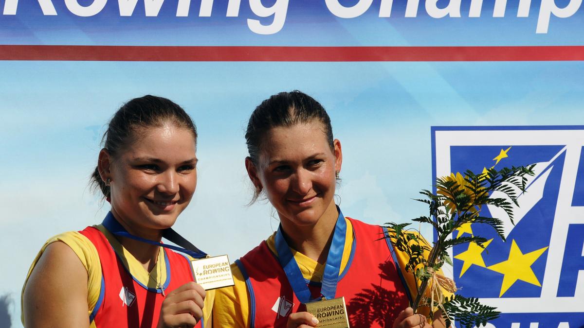 romania campioana europeana la canotaj in proba de dublu rame fara carmaci feminin