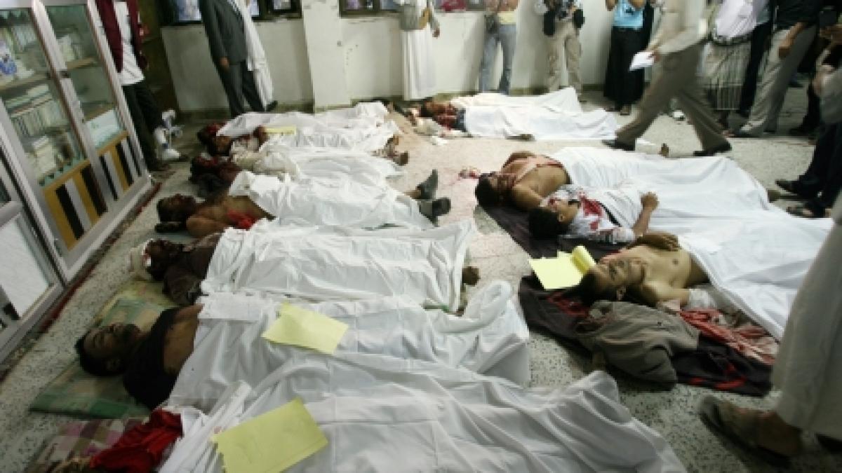 imagini socante cel mai sangeros atac din yemen in ultimele luni lunetisti si arme anti tanc ucid