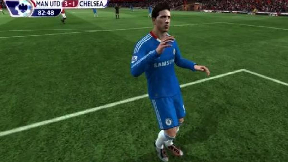 ratarea lui torres din meciul cu manchester unted recreata pe fifa 11