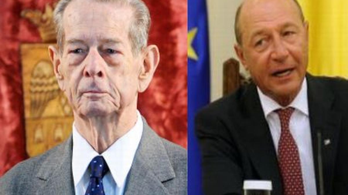 presedintele basescu sustine ca nu ar participa la sedinta din parlament dedicata regelui mihai