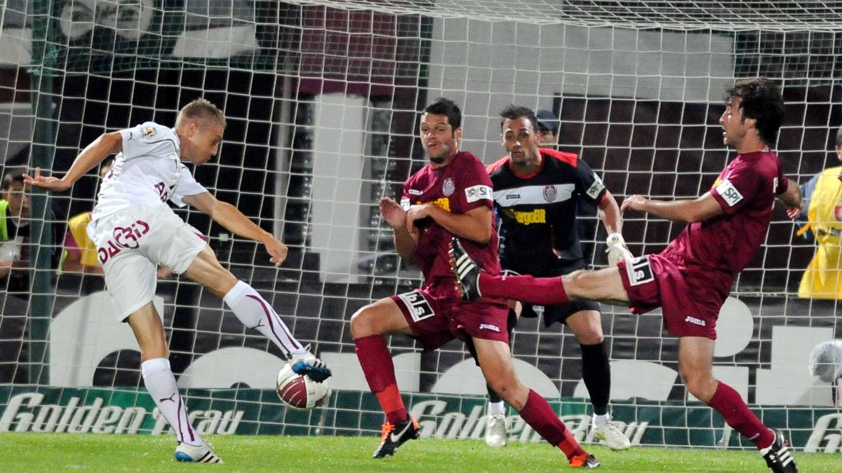cfr cluj este lider in liga i dupa 1 1 cu rapid in giulesti