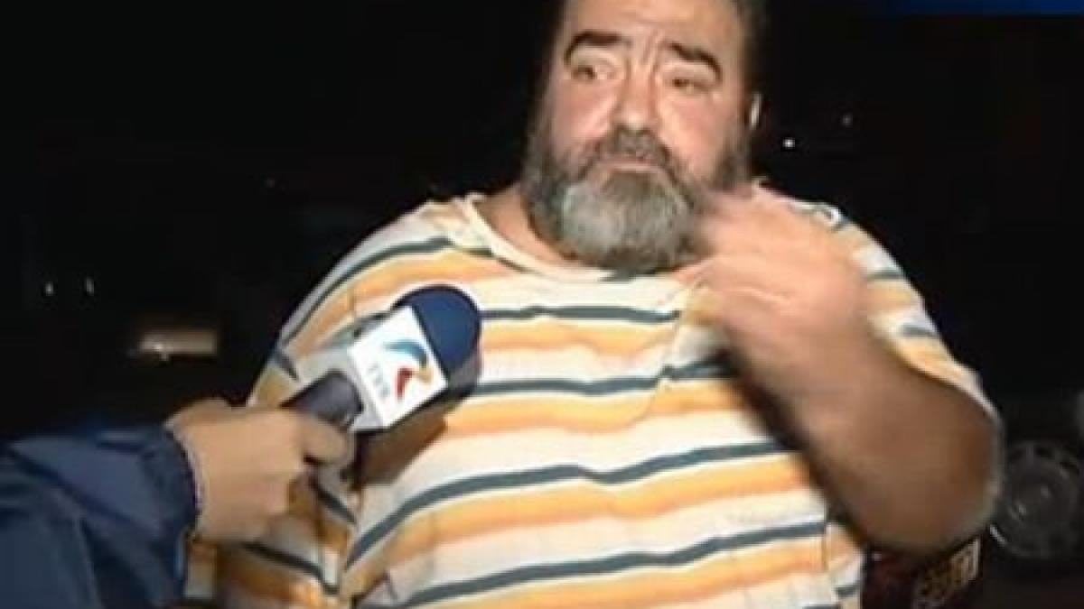 scandal in trafic si a spart singur capul dupa ce a alergat dupa o masina