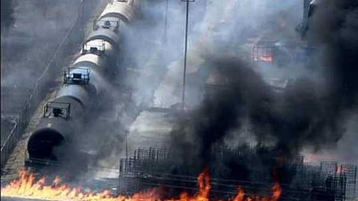 incendiu la o uzina chimica din sua o cantitate de substante toxice a fost eliberata in atmosfera