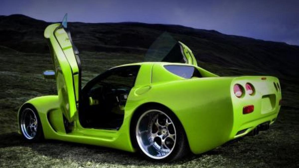 chevrolet corvette cu usi foarfeca tuning retro de la wittera