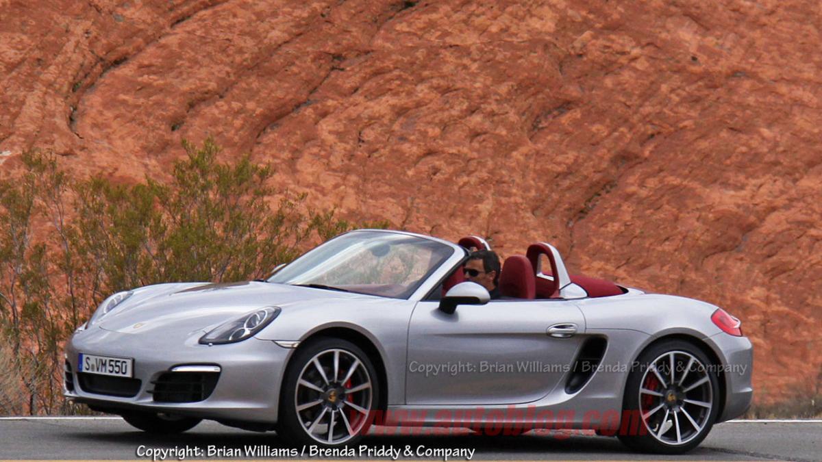 noul porsche boxter s 2012 surprins in imagini spion fara camuflaj