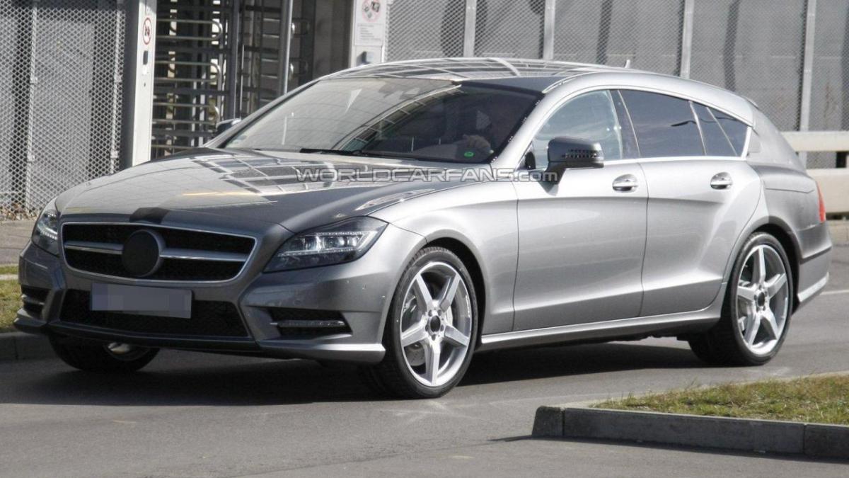 mercedes benz cls shooting brake 2012 in primele fotografii spion