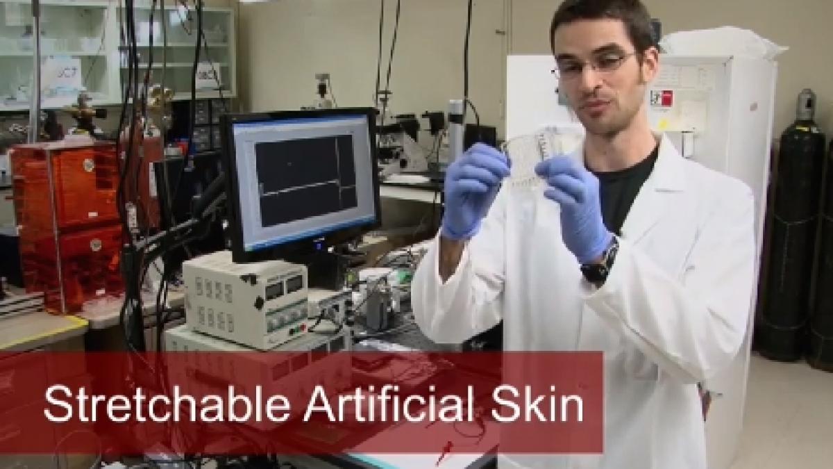 cercetatorii americani au creat un material care poate fi folosit pe post de piele artificiala