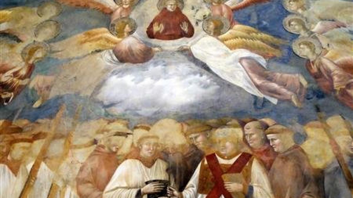 diavolul se ascunde in detaliu in detaliul unei fresce din basilica sf francisc in assisi