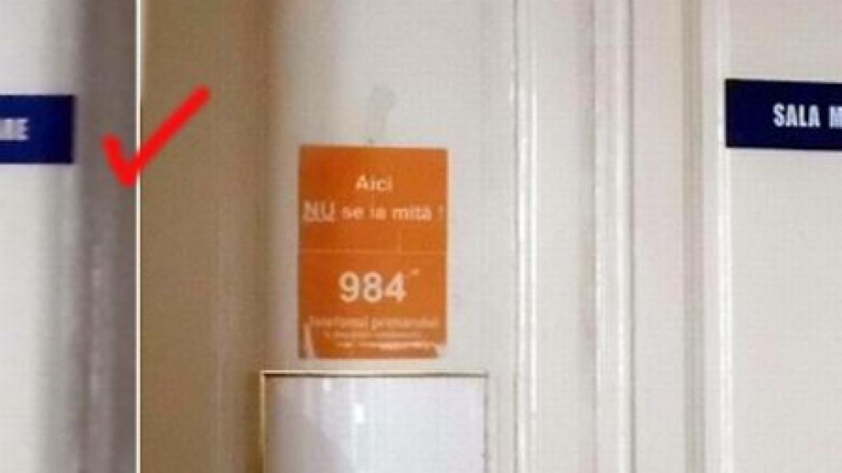 ce ironie pe usa primariei din cluj napoca scrie aici nu se ia mita