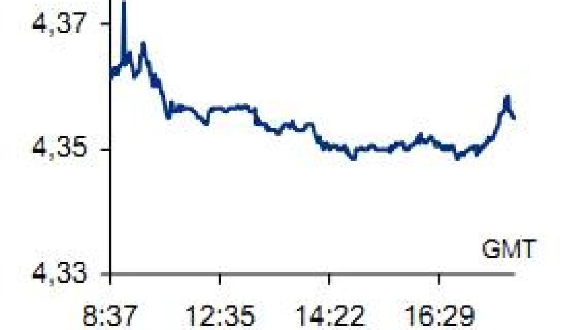 ing cursul ar putea ajunge la 4 4 lei euro pana la sfarsitul anului