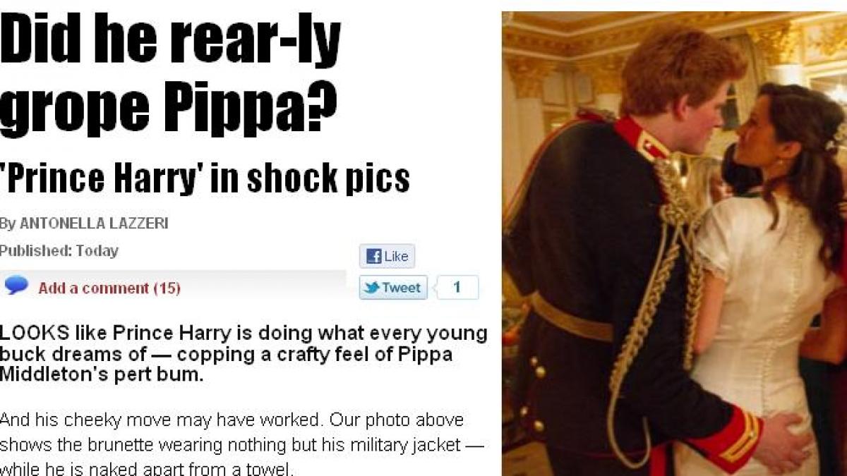 fundul pippei middleton in mana printului harry scandal urias la casa regala din cauza acestor poze