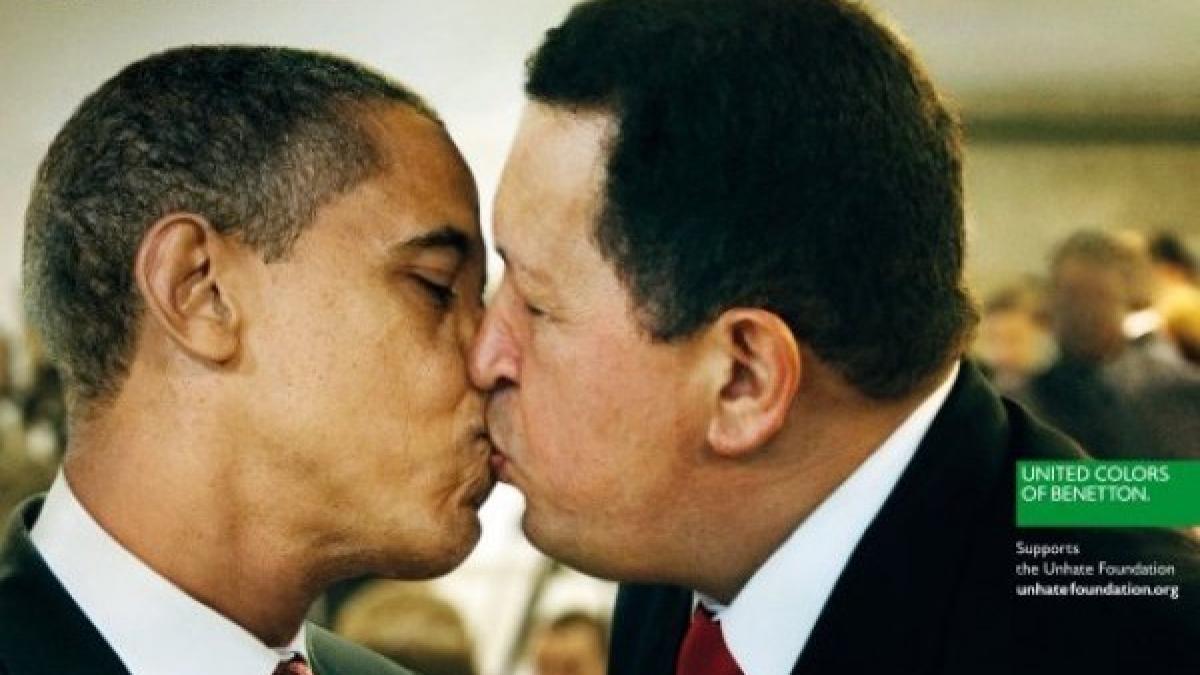 ce ascunde presedintele american obama sarut pasional cu hugo chavez