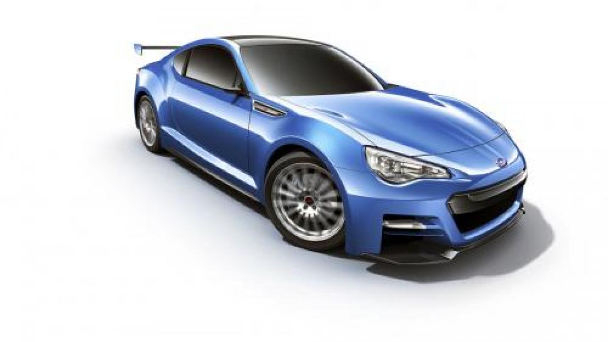subaru brz sti un concept agresiv care debuteaza la los angeles