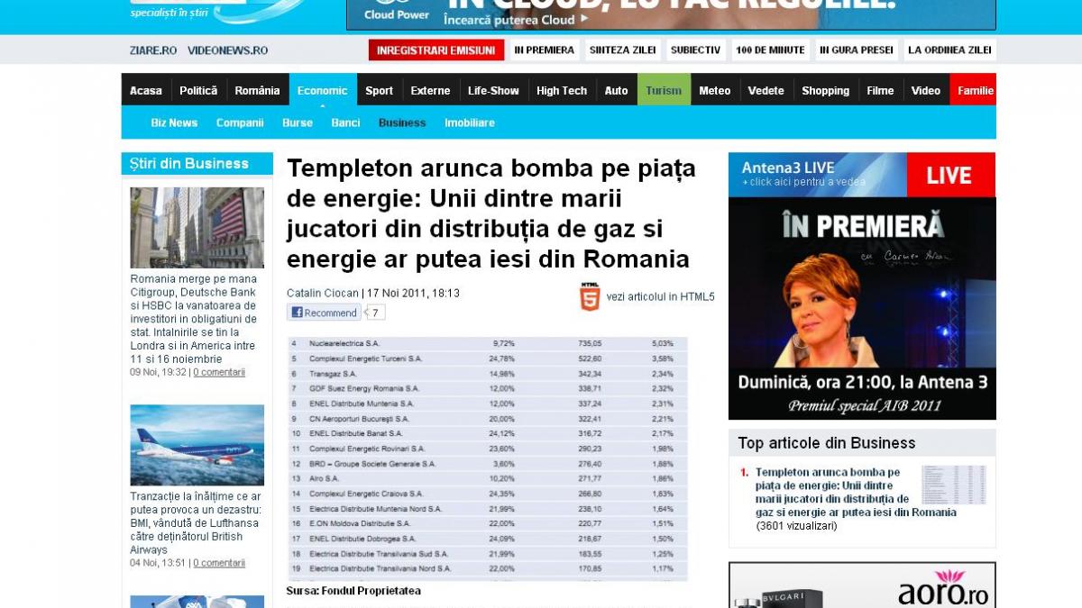 care dintre gigantii energiei pleaca din romania gaz de france si e on nu spun nu si prefera no