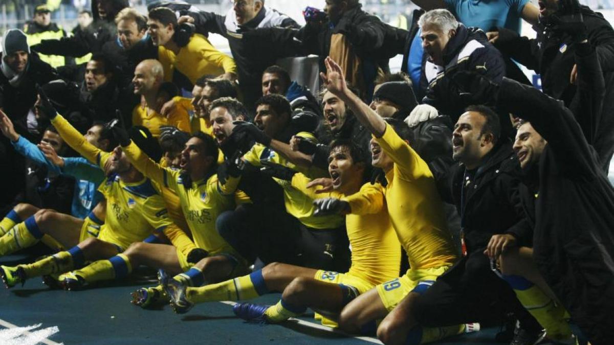 liga campionilor apoel prima echipa din cipru in optimi sahtior eliminata din europa