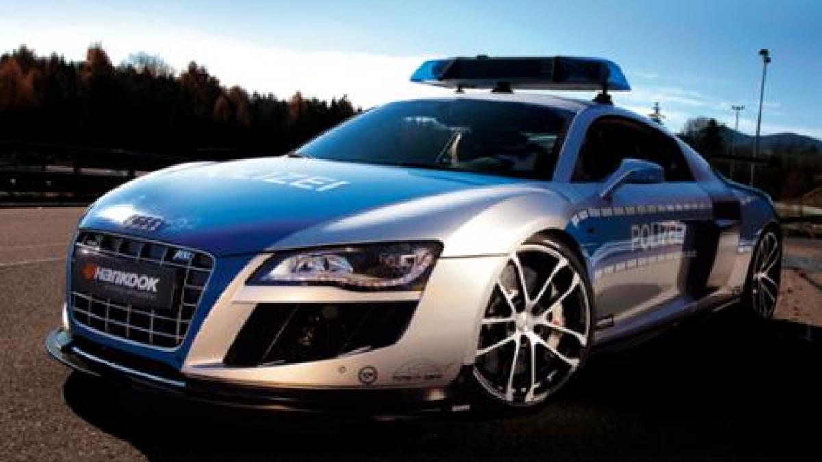 cea mai rapida masina de politie din lume audi r8 gtr by abt