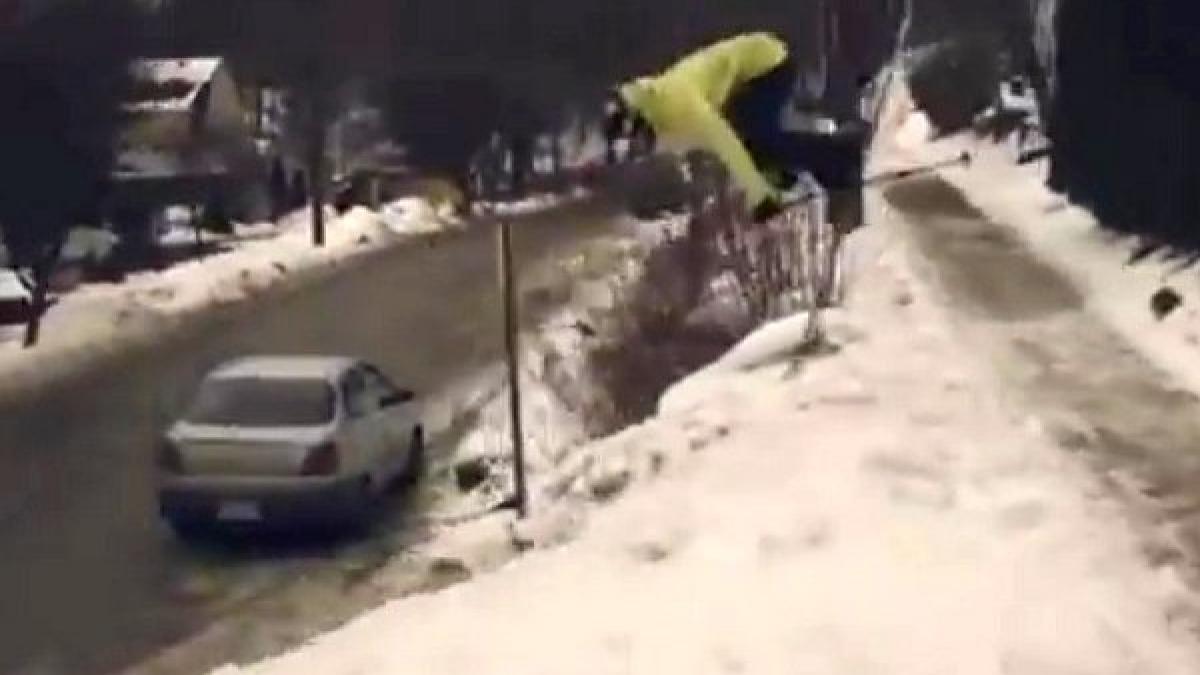 se poate schia si in oras superdemonstratie freestyle