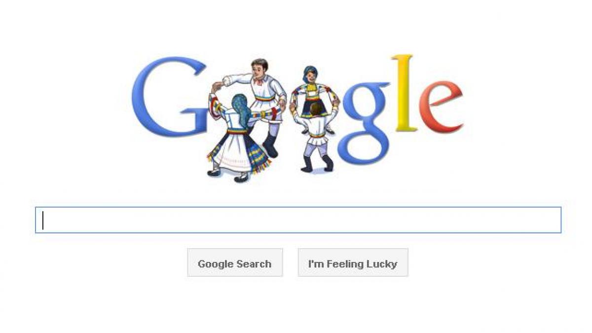 google dedica un doodle romanilor de ziua nationala
