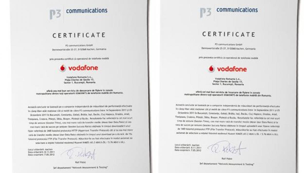 utilizatorii serviciilor vodafone de internet mobil se bucura de cea mai buna experienta si