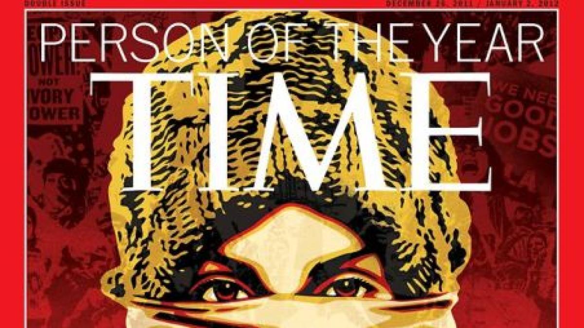 protestatarul castigatorul titlului de omul anului acordat de revista time