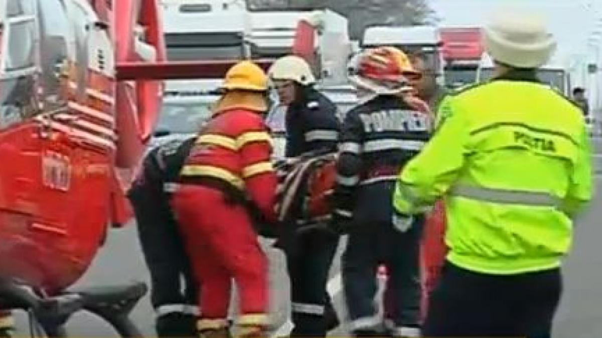 accident grav pe centura bucurestiului doua persoane au fost ranite una dintre victime transportata