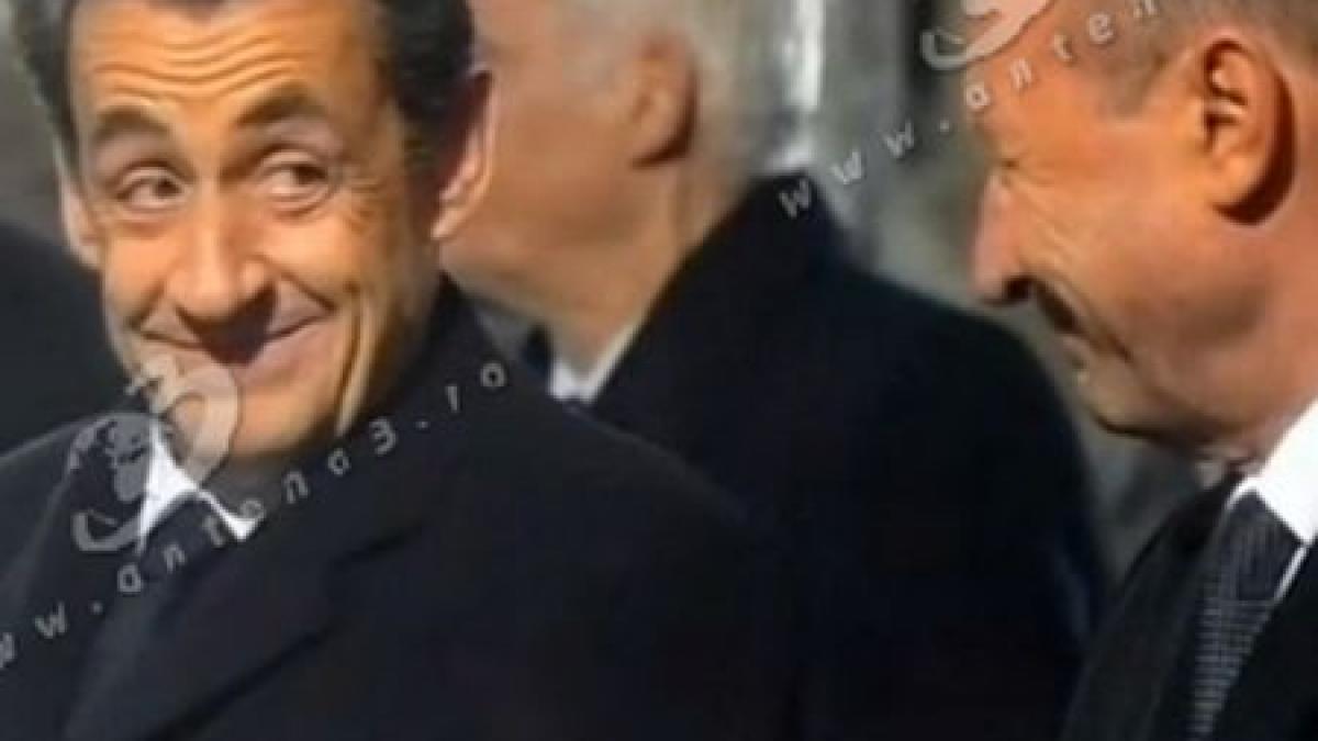 basescu s a impacat cu sarkozy cei doi au facut schimb de zambete la funeraliile lui vaclav havel