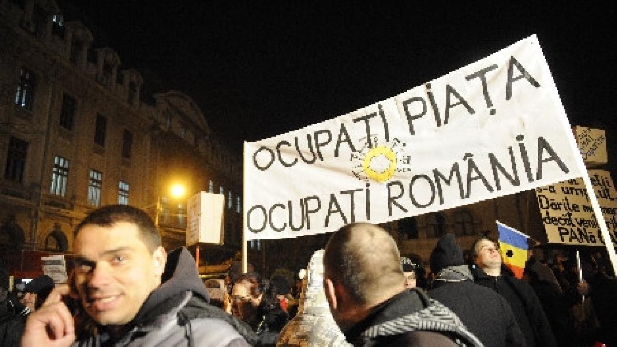 numarul ultrasilor din piata univesitatii mai mic fata de serile precendente