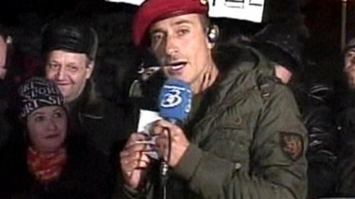 radu mazare s a alaturat protestatarilor de la constanta si a scandat jos basescu