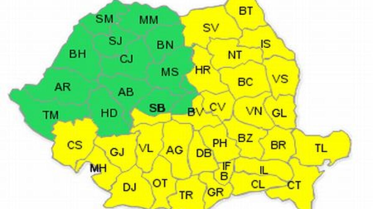romania sub zapada cod galben de ninsori abundente si viscol vezi zonele afectate si prognoza meteo